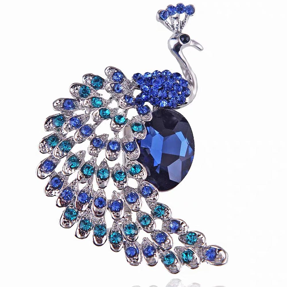 Броши в виде павлина со стразами, булавки, украшения, банкет, рождество, элегантное пальто, булавки, украшения, аксессуары и подарки