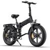 Engwe Engine X 250W City Commuter Electric Bike with 48V13Ah Battery, Full Suspension, Shimano 7-Speed, 20"×4.0" Tires, Foldable E-Bike with Rear Rack