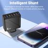 Универсальное 6-портовое USB-зарядное устройство с европейской, американской, британской и корейской вилками