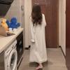 Ночные рубашки женские для отдыха, однотонные, милые, 3XL, кружевные, однотонные, шикарные, в стиле принцессы, милые, мягкие, домашняя одежда, ночная рубашка, белая