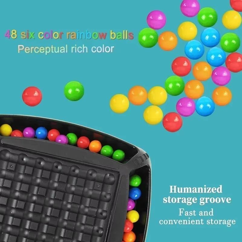Rainbow Ball Gobble Elimination Board, интеллектуальная шахматная доска, веселая настольная стратегическая игра, семейная игра для вечеринок для детей и взрослых