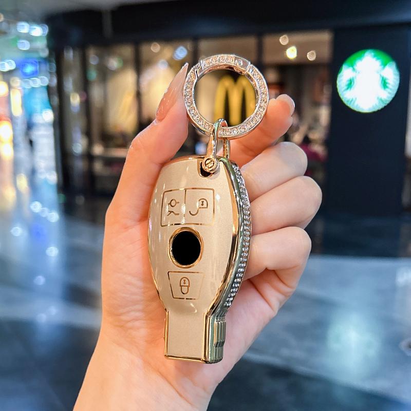 For Mercedes Benz keycase C E A B S Class GLE GLA GLB GLC GLS AMG Car key bag exquisite durable car accessories Car Key Case