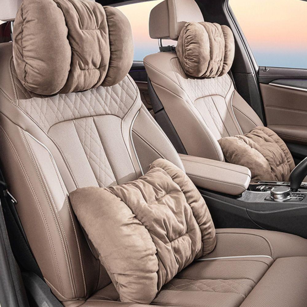 Comfort Car Seat Neck Rest Pillow Universal Lumbar Pillow Support Automotive Interior