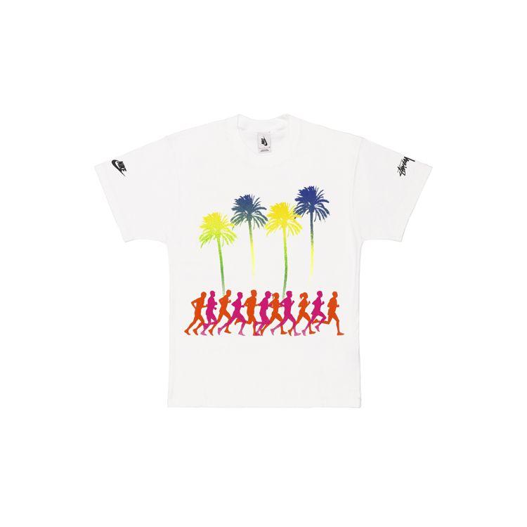 Nike Футболка X Stussy Douglas Firs To Palm Trees (Азия) Белые топы унисекс CU9259-100