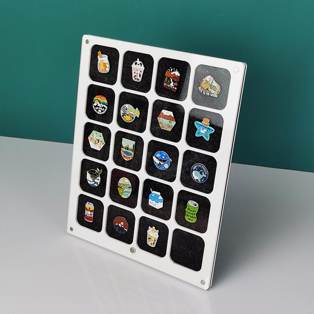 Акриловая подставка для значков и органайзер, прозрачная подставка для брошей, держатель для эмалированных значков, ювелирных значков