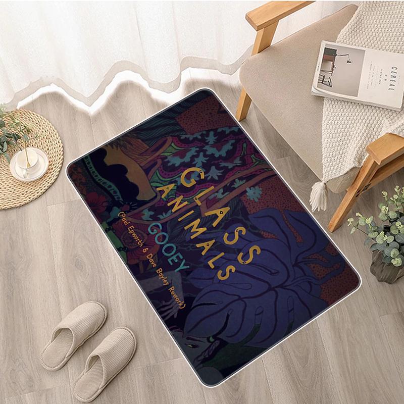 Дверной коврик, стеклянный коврик с животными Zaba, коврик для ванной комнаты, коврик для балкона, моющийся нескользящий кухонный коврик