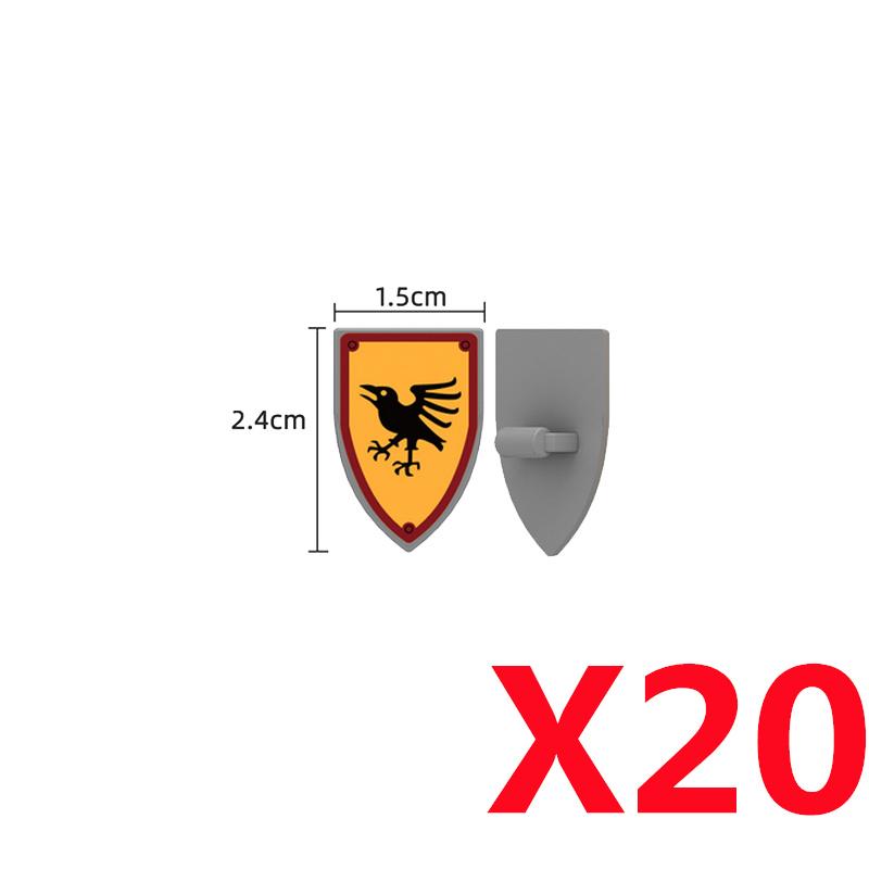 Набор средневековых строительных блоков с солдатами, лошадьми и настраиваемой броней для детей от 6 лет