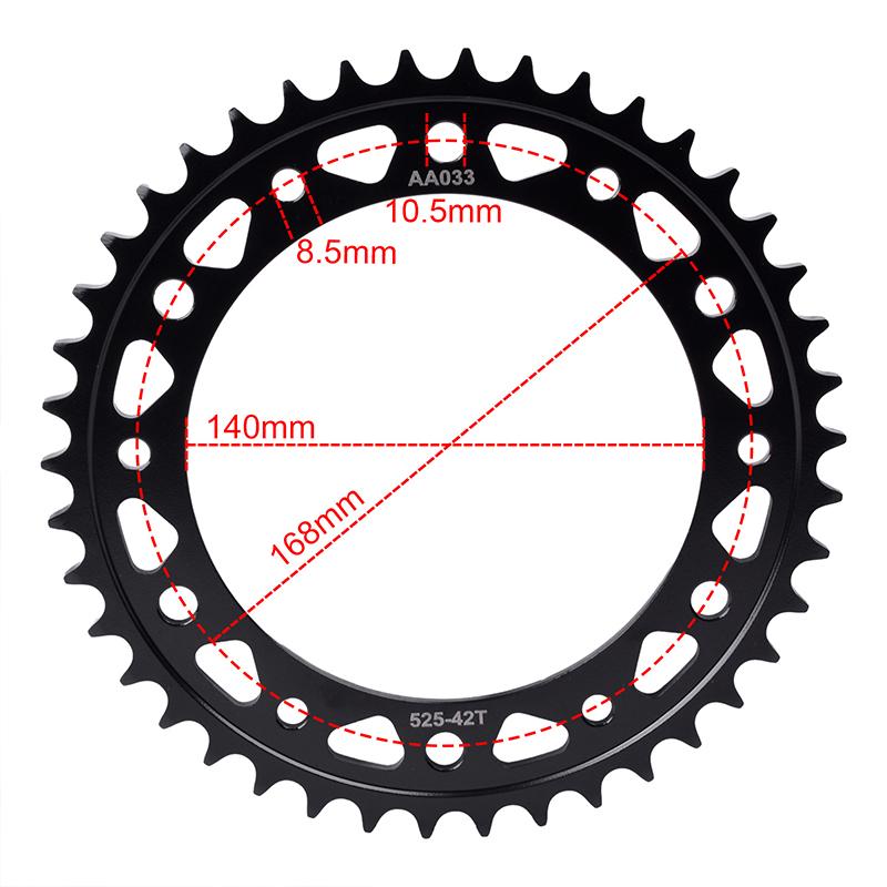 525 41TT 42T 47T Motor Bike Rear Sprocket Gear Wheel Cam for BMW F650 GS F700 F800 GS Adventure  F 800 Triple Black Trophy