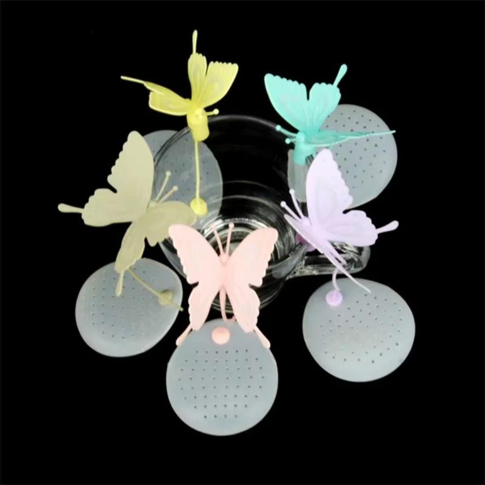 Silicone Material Butterfly Tea Bags Cute Design Butterfly Shape Silicone Filter Infuser Reusable Filter Function