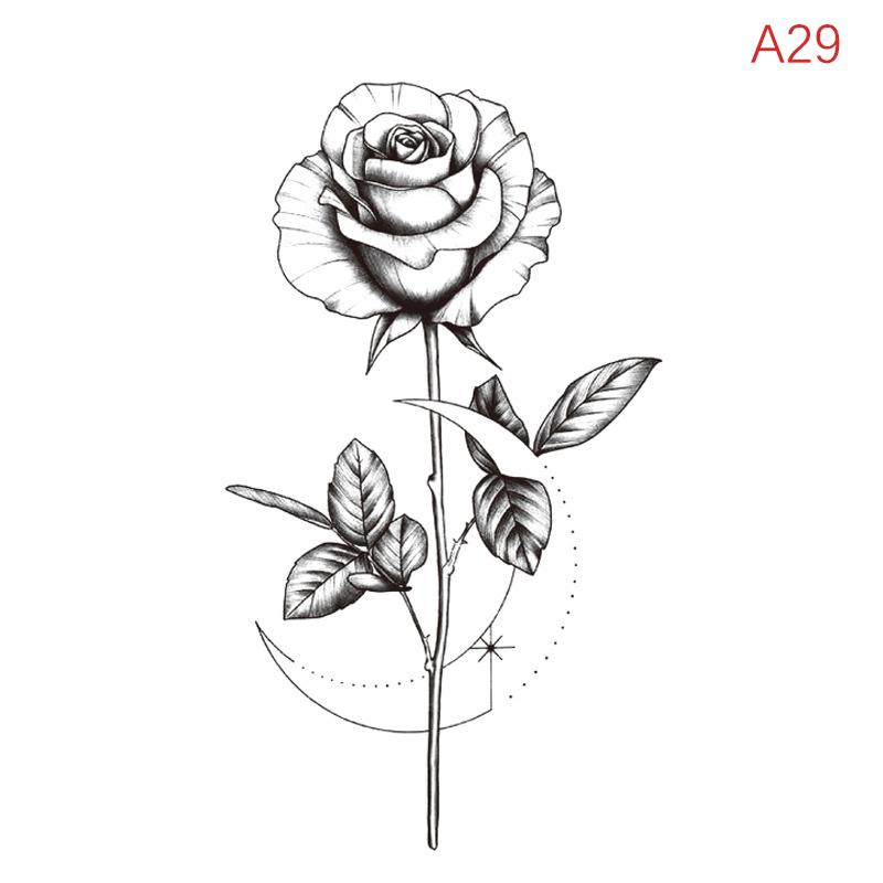 Водонепроницаемая временная татуировка-наклейка перо ключица лодыжка флэш-тату дракон змея цветы боди-арт рука поддельный рукав татуировка для женщин