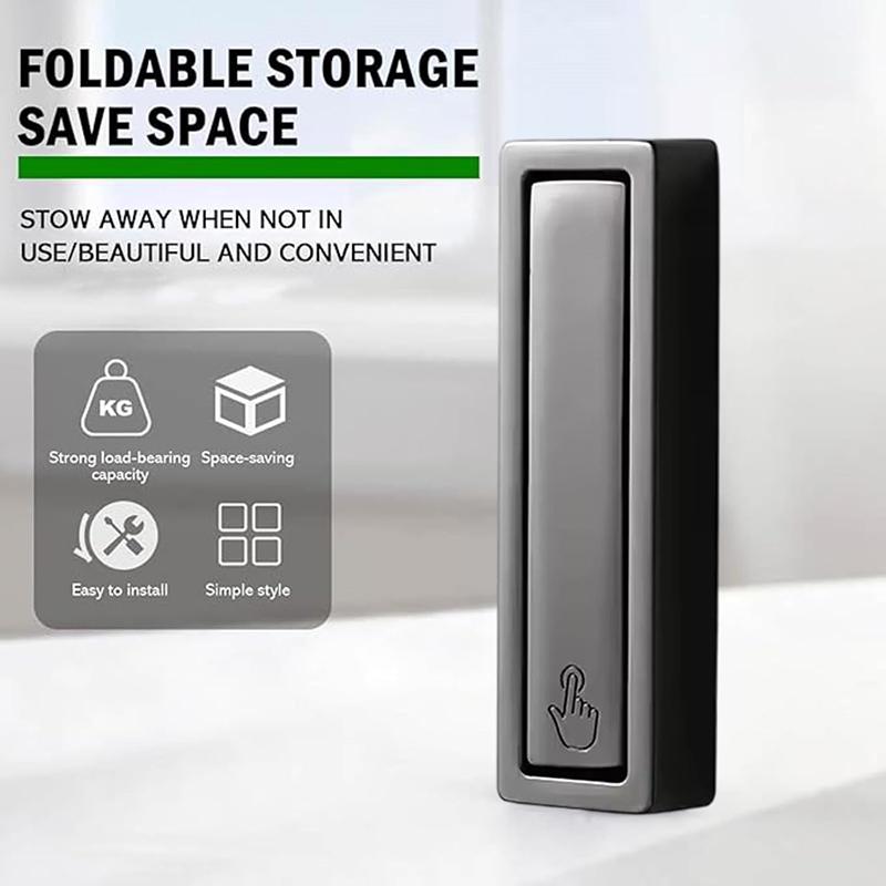 Сплавной крючок для одежды Складной крючок для полотенца для ванной Настенный складной крючок для пальто Крючок для хранения ключей и полотенец Полка для ванной комнаты и спальни