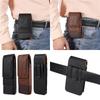Universal Leather Men Waist Bag Mobile Phone Belt Clip Case Phone Holster Pouch