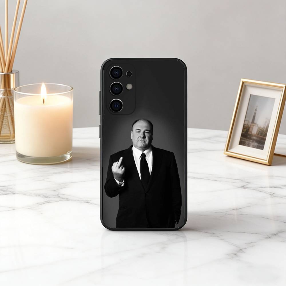 Чехол для телефона S-Sopranos Actor T-Tony для Samsung S25,S24,S21,S22,S23,S30,Ultra,S20,Plus,Fe, Мягкий силиконовый черный чехол
