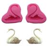 Couple Swan Silicone Cake Mold 3D Fondant Cake Cupcake Soap Clay Silicone Mold Baking Handmade DIY Wedding Gift Decoration Tools