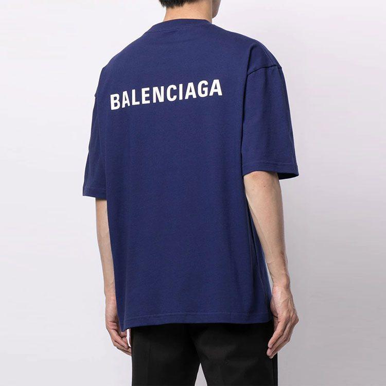 Balenciaga Футболка со средним кроем и логотипом 612966TIVG53967