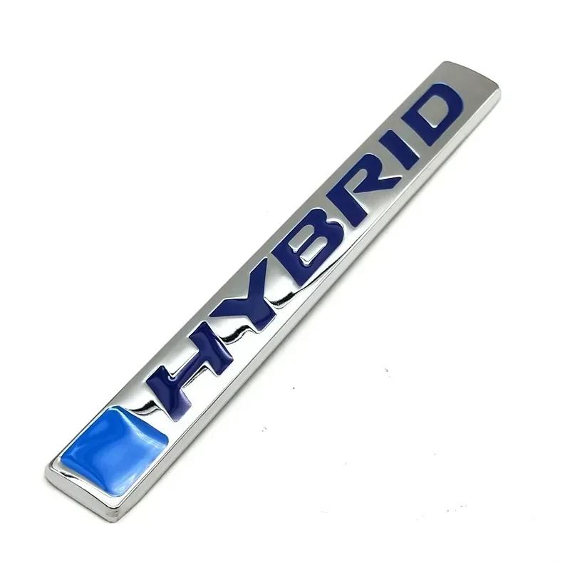 FIQ1 3D Metal Hybrid Logo Car Sticker Rear Trunk Side Fender Emblem Badge Sticker For Honda CRV HRV CIVIC Fit Accord Jazz Accessories