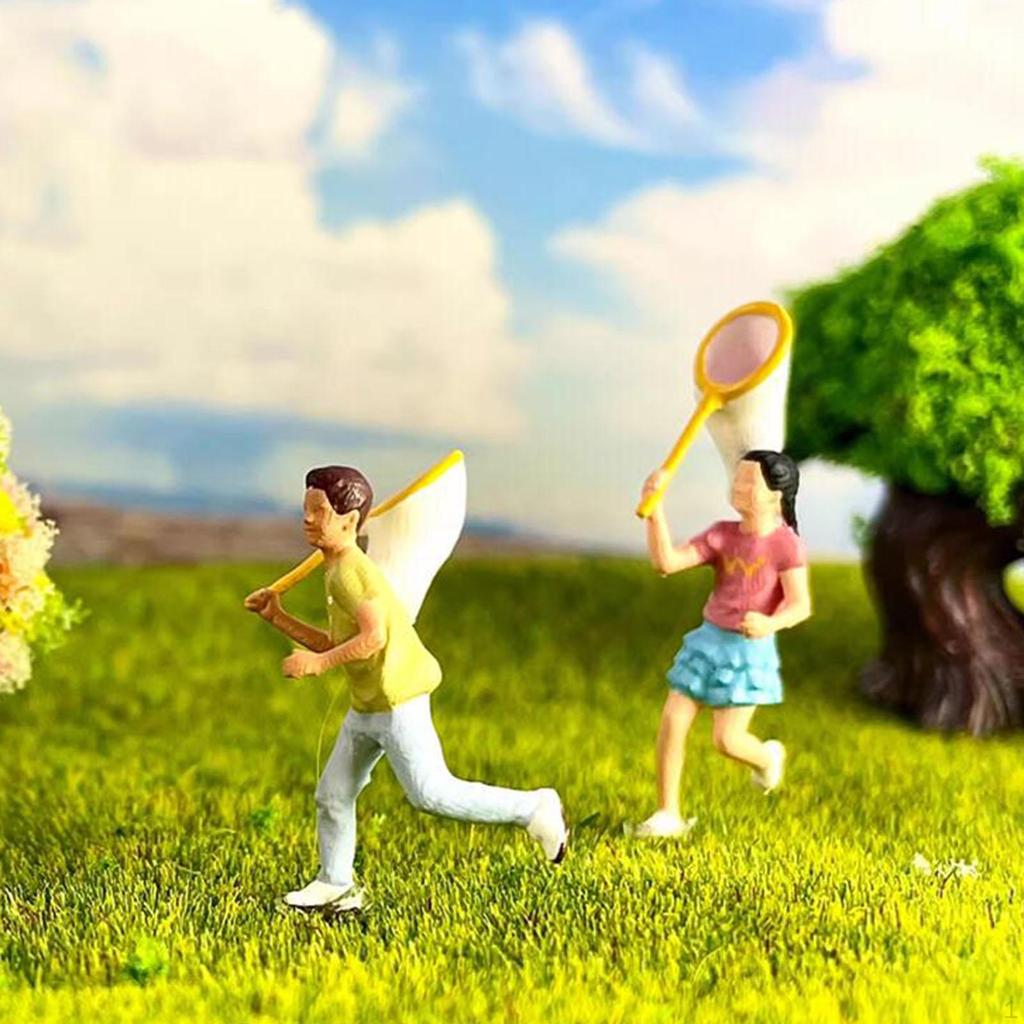 1/64 Миниатюрные фигурки людей Диорама Фигурки Коллекция из смолы Поделки Раскрашенные вручную для