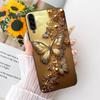 For Samsung Galaxy A90 5G Case SM-A908B Luxury Flowers Butterfly Painted Cover Soft Slim Phone Case For Samsung A90 A 90 5G Bags