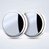 2Pcs 360° Rotatable Convex Blind Spot Mirror Round Frame Wide Angle Clear Rearview Mirror Car Safety Driving Accessories