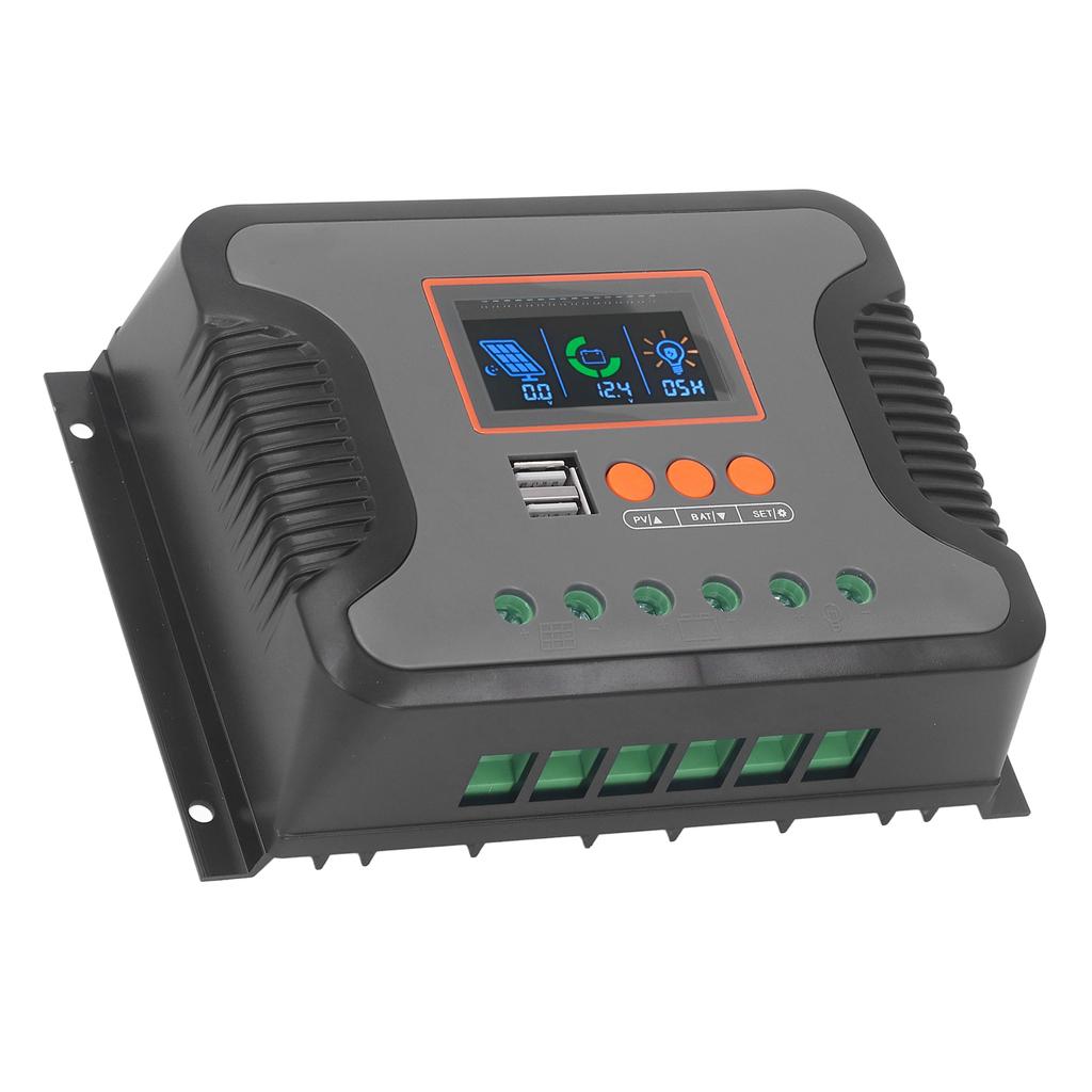 PowMr PWM контроллер солнечного заряда 60A 12V 24V 36V 48V 2 USB порта регулируемый ЖК-дисплей AGM Gel