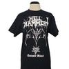 HELLHAMMER Сатанинские обряды Только смерть реальна L БОЛЬШОЙ Футболка Черная Мужская Логотип группы Унисекс Футболка