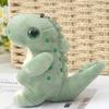 Charming Green Dinosaur Plush Keychain Adorable Dino Stuffed Toy For Bags