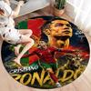 Cristiano Ronaldo Round Area Rug,Carpet Rug for Living Room Bedroom Sofa Playroom Decor,Non-slip Floor Mat
