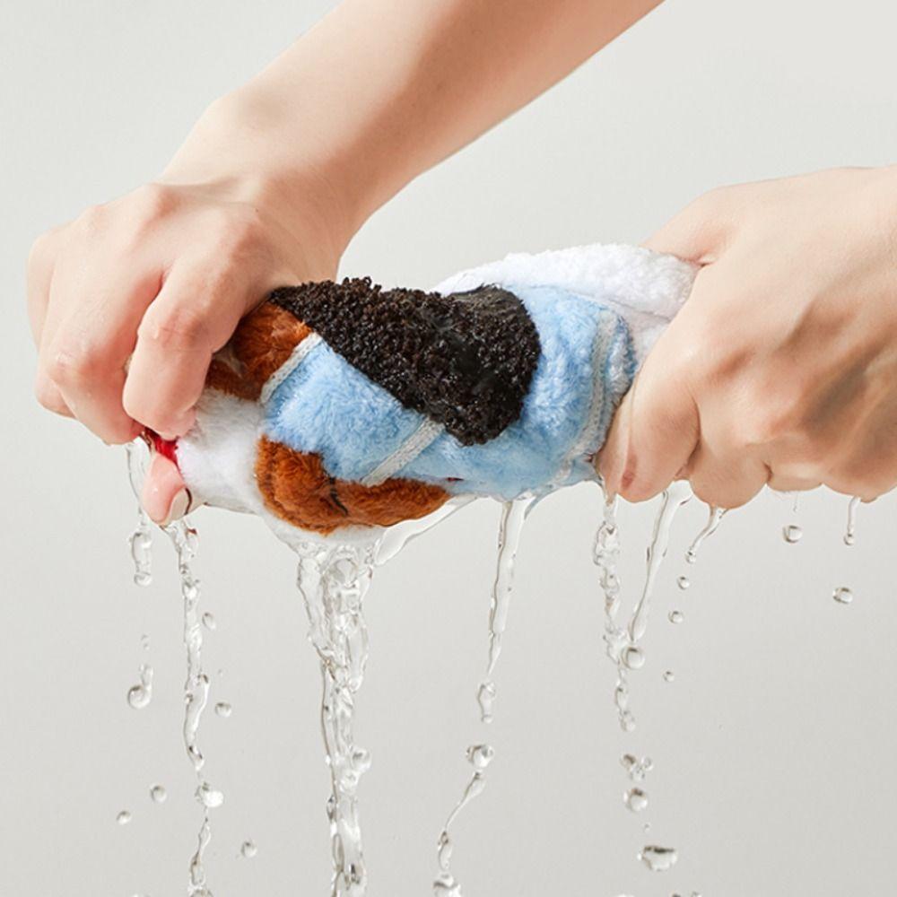 Hanging Dachshund Shaped Hand Towel Quick Drying Dishcloths Cute Cleaning Towel  Bathroom
