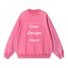 360 GSM 100% Cotton Acid Wash Sweatshirt Customized Unisex Classic Sweatshirt