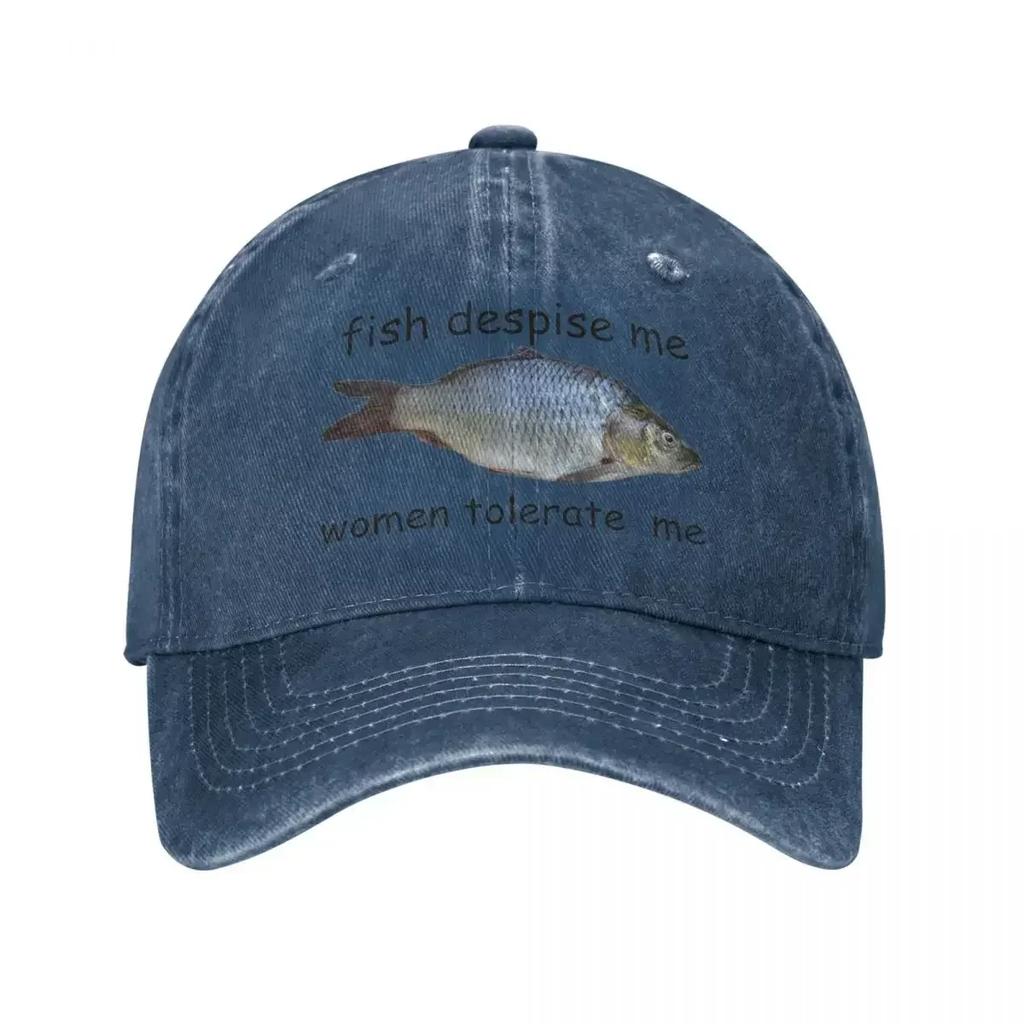 Fish Despise Me Women Tolerate  Baseball Caps Vintage Distressed Washed Snapback  n  Outdoor Running Golf Hats