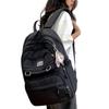 Large Capacity Backpack for High School Korean Inch PC Cute Black [HeiDiga] Women's School, Students, Women's Rucksack, Popular, Lightweight,