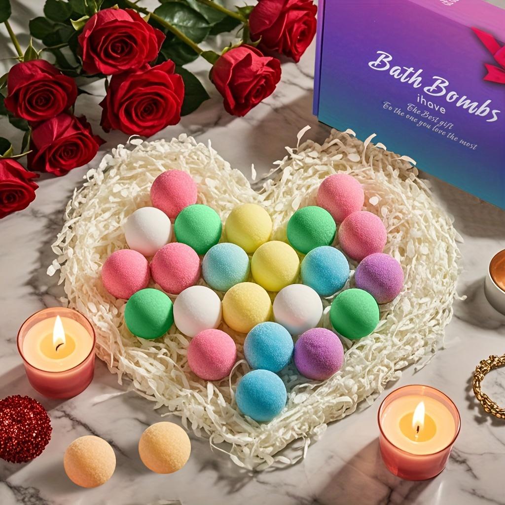 Подарочные бомбочки для ванны для женщин, 12 шт., пена для ванны ручной работы, богатая эфирными маслами, идеально подходит для жены, девушки, сестры на день рождения, Рождество