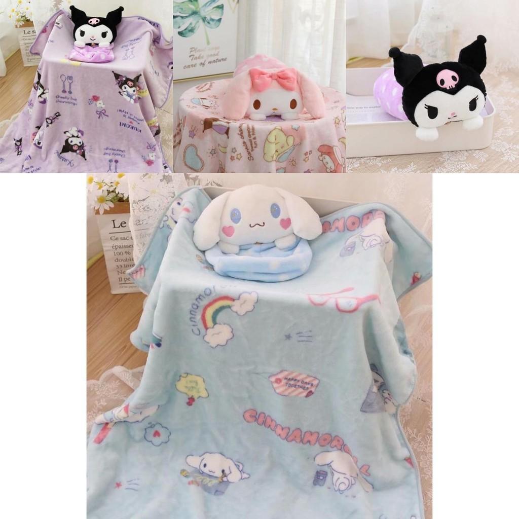 Мультяшный плед из кораллового флиса My Melody для путешествий с мягким плюшем для детей и студентов