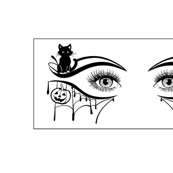 10 шт. наклейки для татуировки на лицо на Хэллоуин, летучая мышь, паук, шрам, временный, косплей, глазное искусство