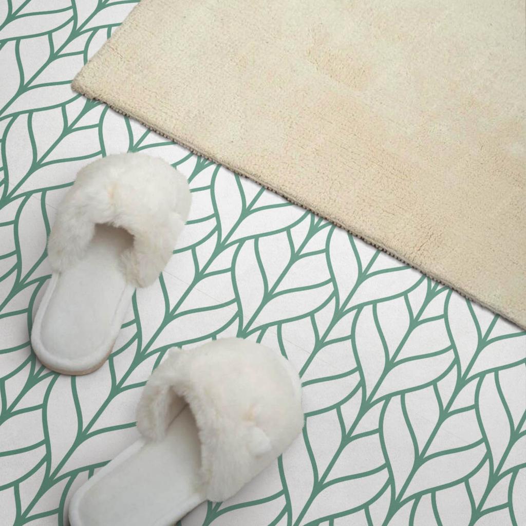 Self-Adhesive Wall Tiles for Living Room Decor Leaf Pattern in Symmetry 20x20x20 cm