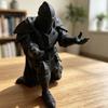 Крутой игровой настольный орнамент 3D-печатный рыцарь Держатель для ручек, Средневековый доспех Подставка для карандашей Ретро Статуэтка Органайзер Настольный органайзер, Креативный для