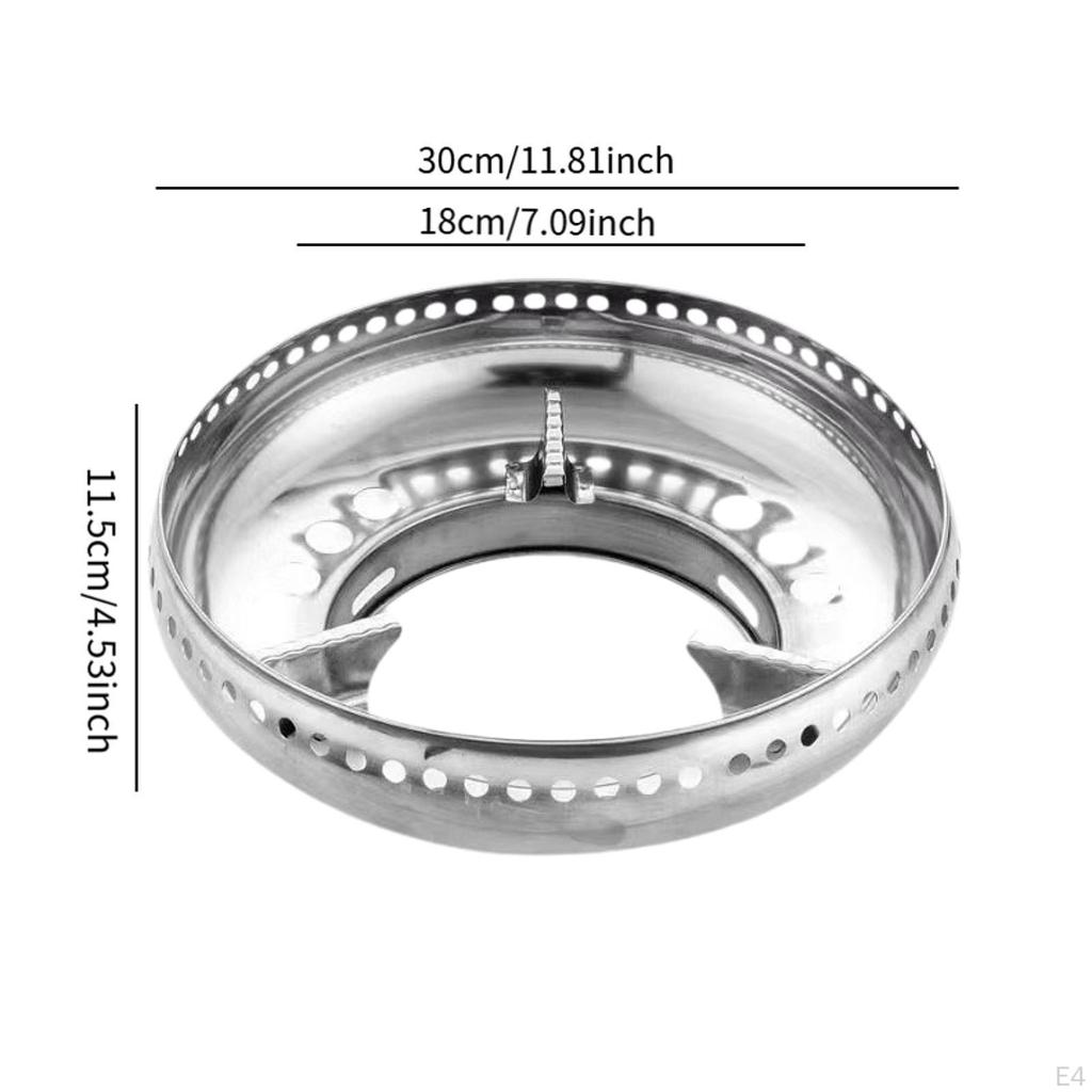 Energy Saving Gas Windshield Wok Ring Heavy Duty Portable Gather for Cooktop Range Cooking