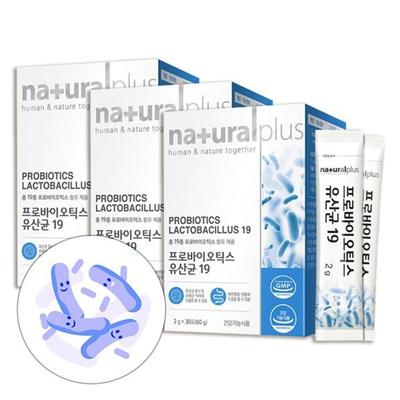 Natural Plus 19 видов живых молочнокислых бактерий, полученных из кимчи грудного молока, 90 пакетиков