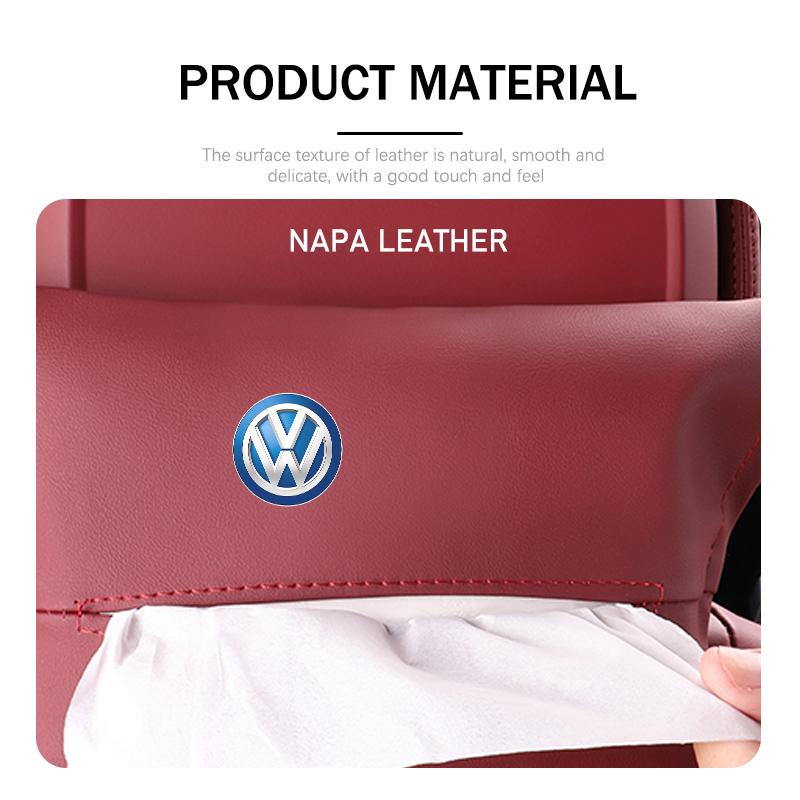 Car Tissue Box Backrest Armrest Box Sun Visor Paper Bag For Volkswagen VW Scirocco Passat Polo B5 B6 B7 CC Tiguan Sharan Touran zj3