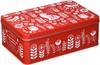 HEADS SVF-CAN1 Жестяные коробки, 19,5 x 7 x 12,5 см, Красный, Набор из 6 штук, Скандинавские подарочные жестяные банки