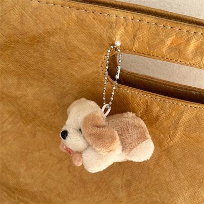 Милая плюшевая косточка щенок кукла собака игрушки кулон рюкзак подвески украшения автомобиль брелок аксессуары подарки
