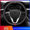 Custom Steering Wheel Cover for BYD Han EV, Song PLUS, Tang DMI, Yuan Pro, Dolphin, and Han DMi.