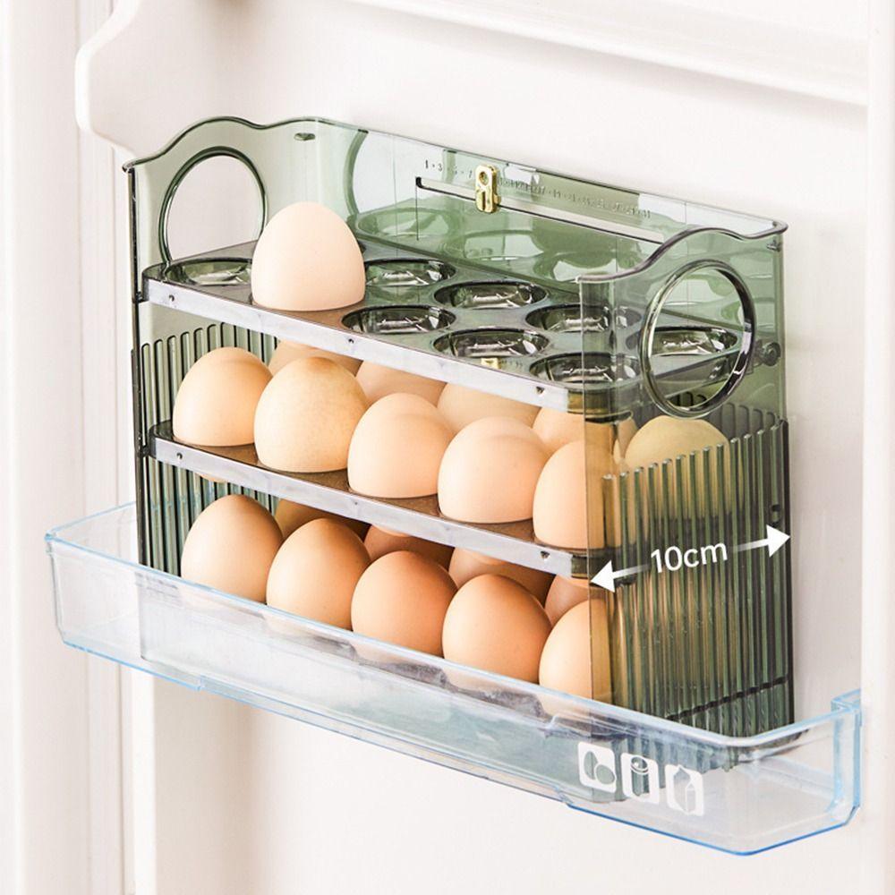 30 Grid Egg Holder Placstic Egg Organiser New Preservation Box  for Kitchen Storage