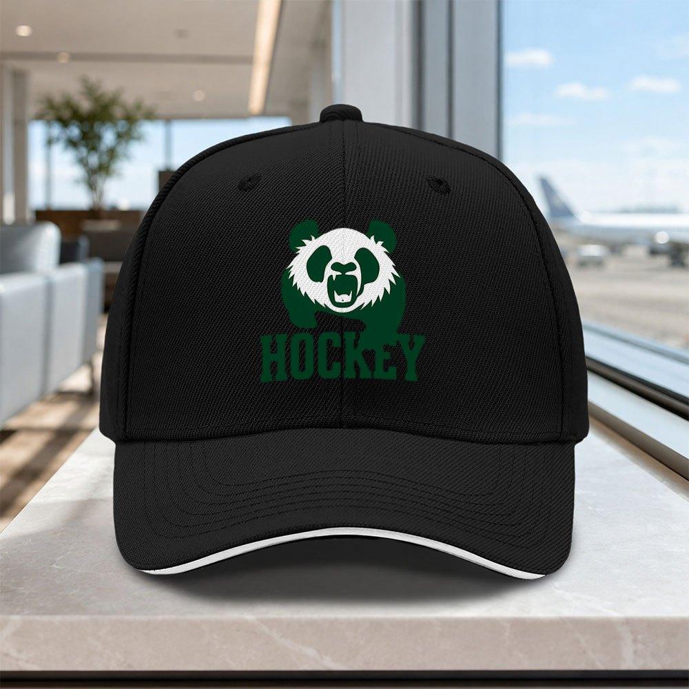 Panda Ice Hockey Adjustable Baseball Cap Lightweight Printed Hat for Unisex Women