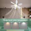 Элегантный светодиодный потолочный вентилятор с простым в подключении патроном E27 для спален