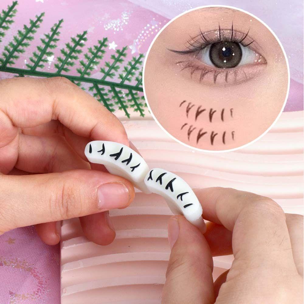 Шаблон для нижних ресниц для начинающих, печать натуральных накладных ресниц, инструмент для печати под ресницами, женский штамп