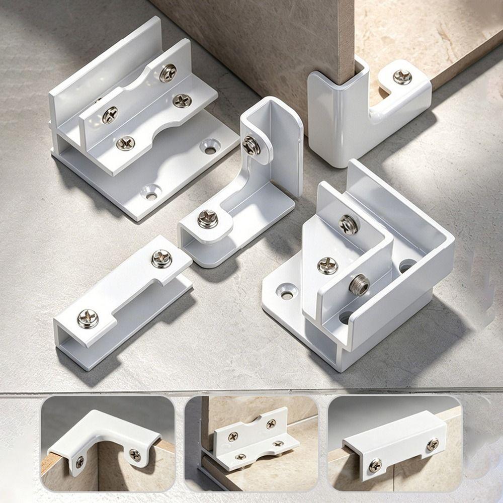 Heavy Duty Aluminum Corner Clamps Aluminum Alloy Glass Tile Fixing Clip Furniture Accessories