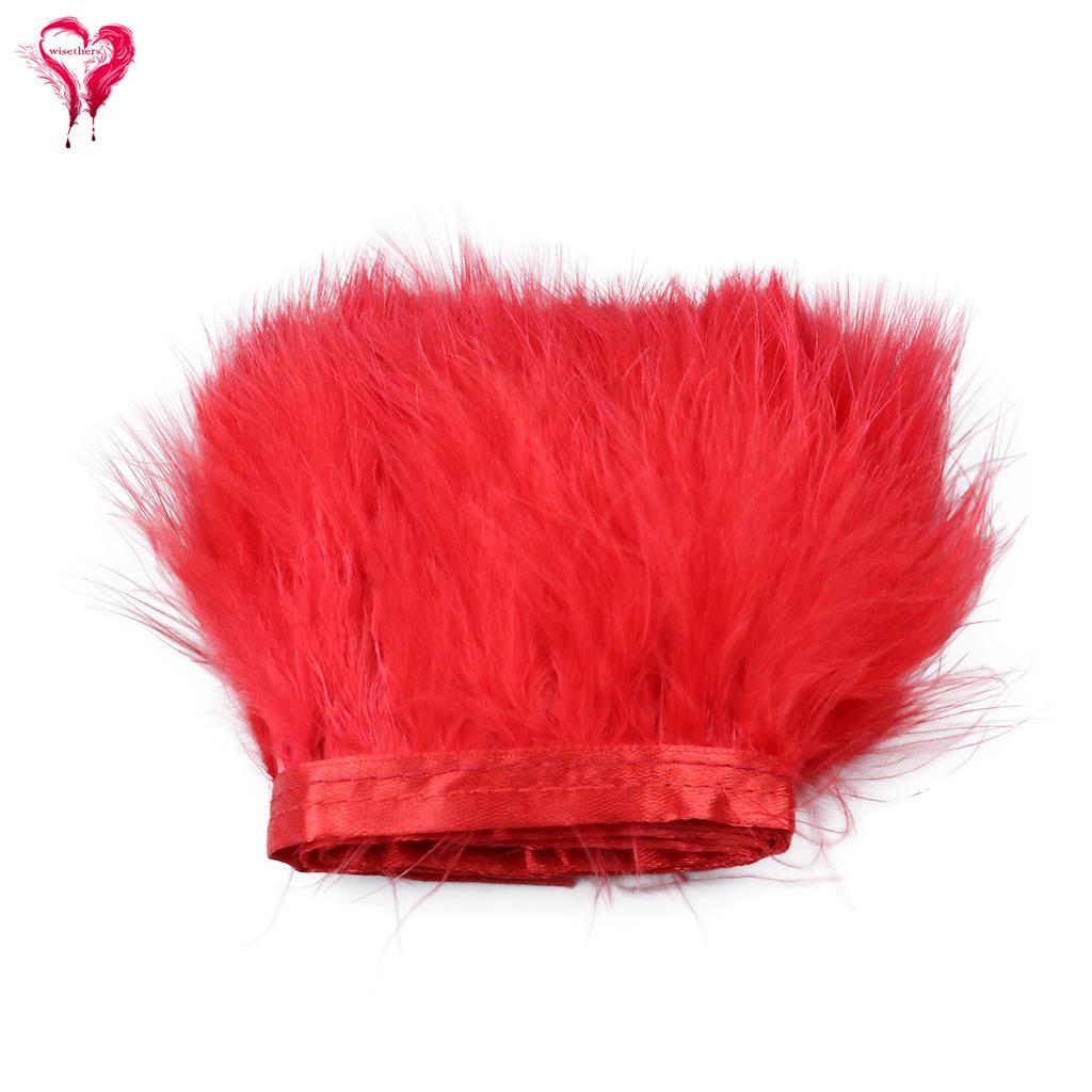 Turkey Marabou Feather 1 Meter Fancy Soft Fluffy Dyed Colorful Ribbon Lace Trim 6-8 CM Party Dress Garment Decoration Fringe