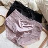 Women's Briefs High Quality Bright Ice Silk Panties Luxury Hollow Mid-waist Women's Underwear