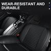 SEAMETAL 1PC Car Front Seat Cover Napa Leather Breathable Car Seat Cushion Cover for Four Seasons